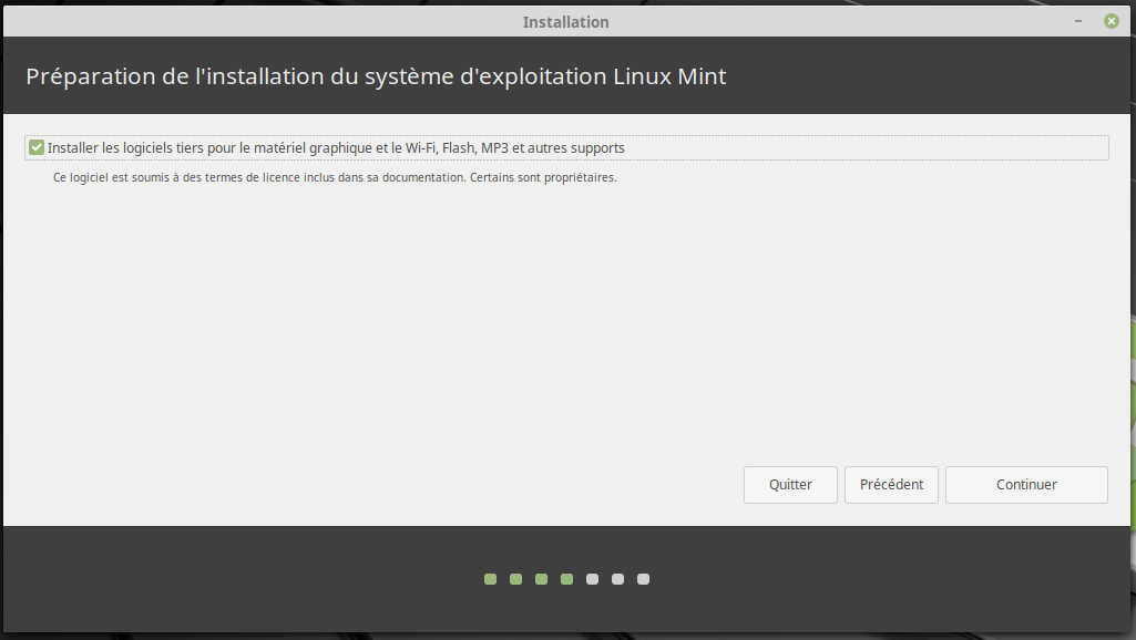 Installation de Linux Mint